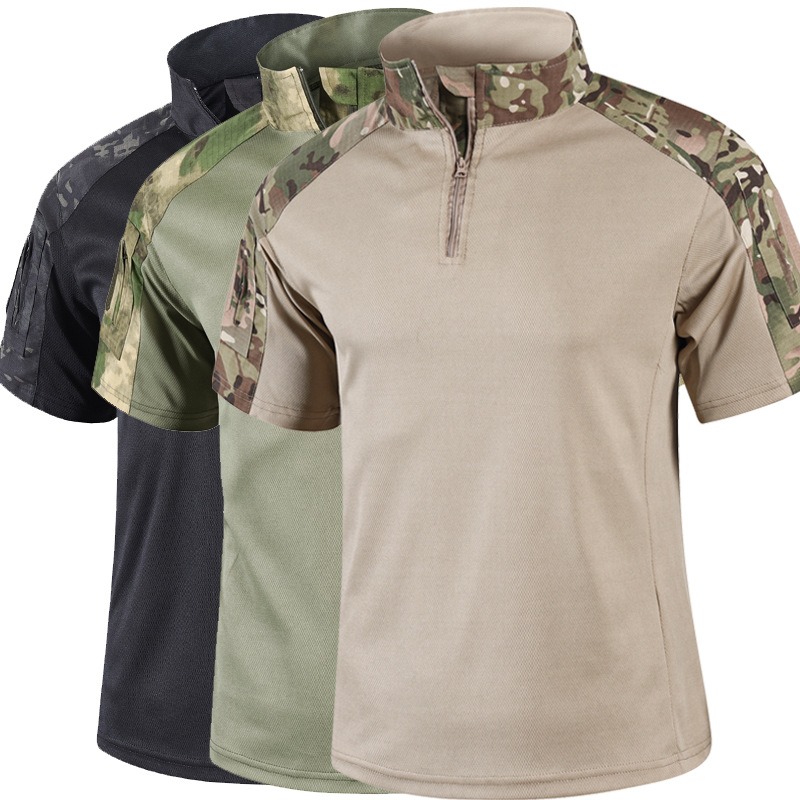 Outdoor Hunting T Shirts - Chemise tactique camouflage d'été pour hommes,