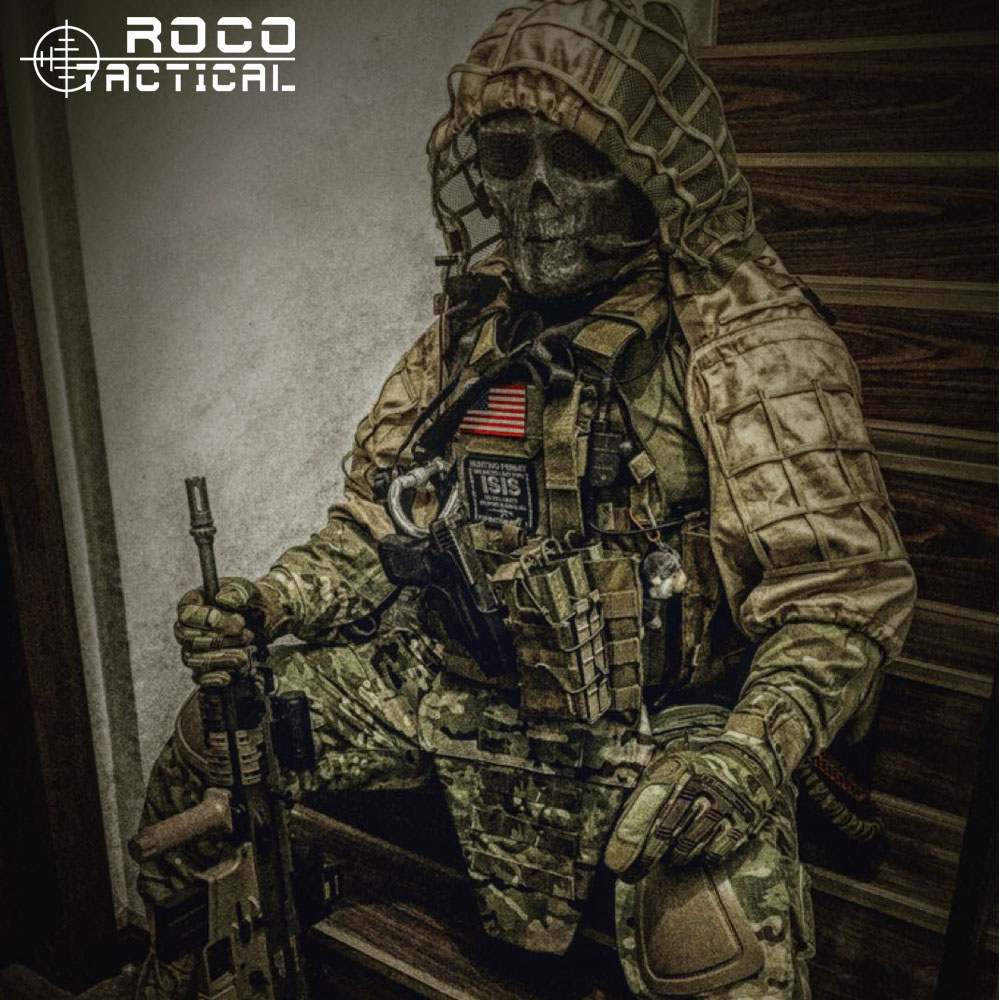 Ghillie Suit Woodland - ROCOTACTICAL-mesurillie Viper Hood Skip, Military Sniper,