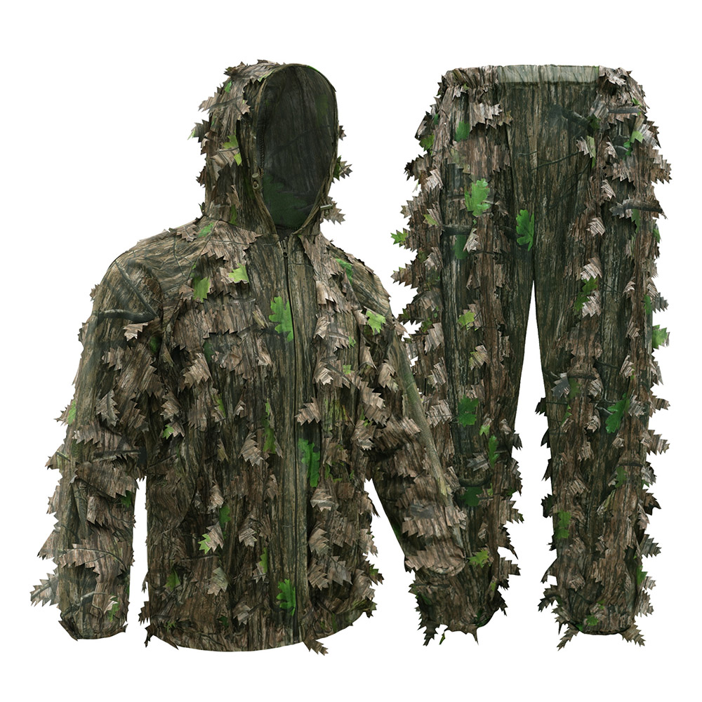 Ghillie Suit Woodland - Chasse en plein air adulte feuilles