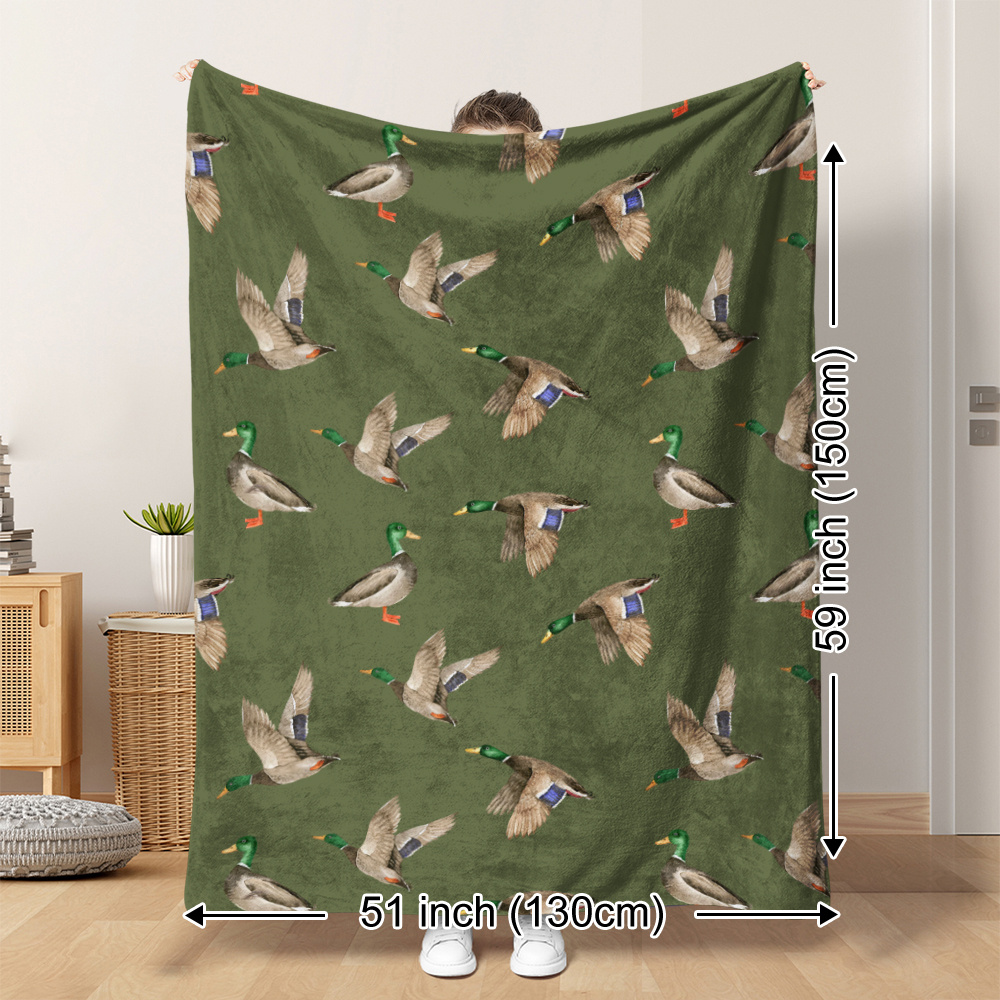 Outdoor Hunting Fleece - Couverture en polaire Mallard Duck, imprimé