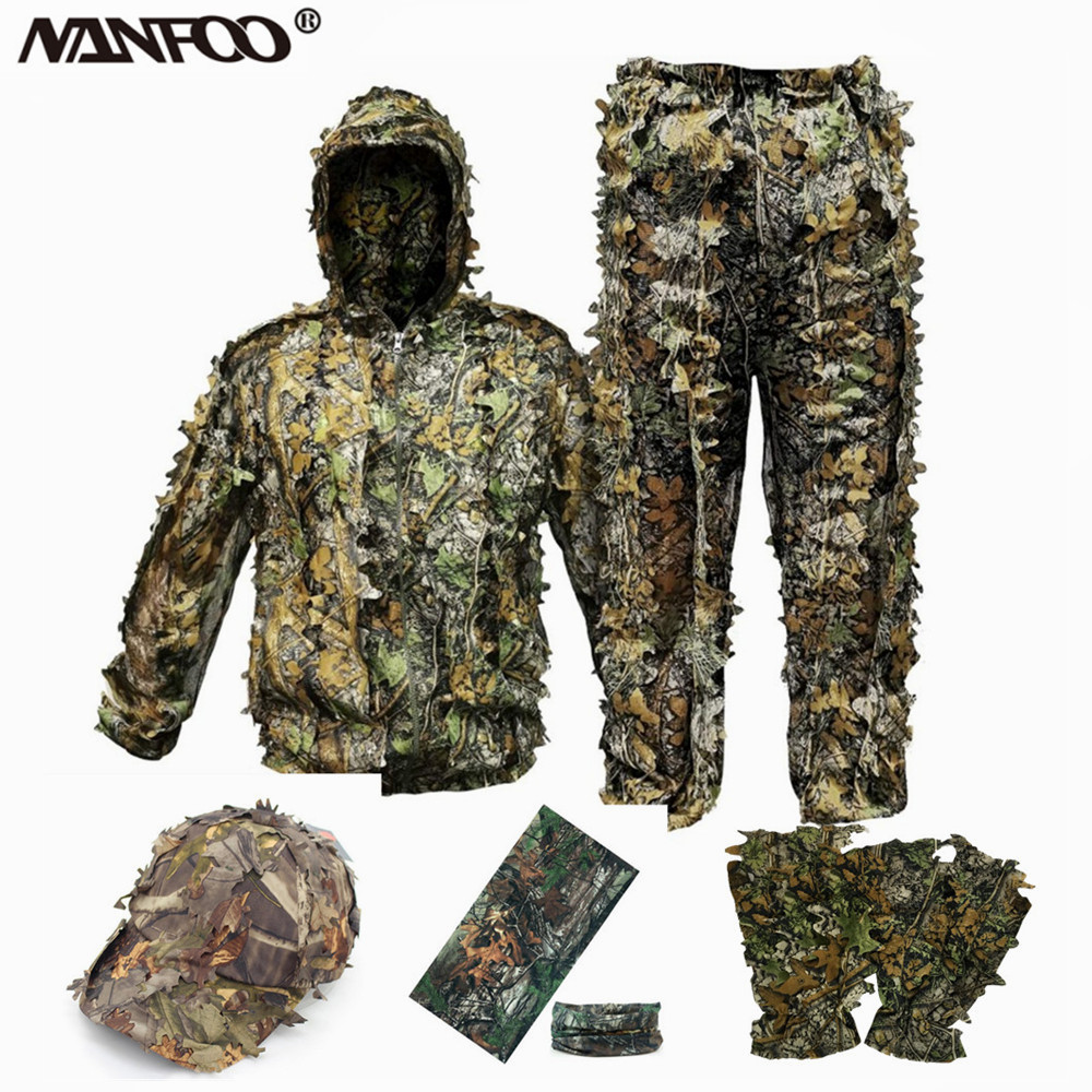 Ghillie Suit Woodland - Costume Ghillie de chasse de Camouflage