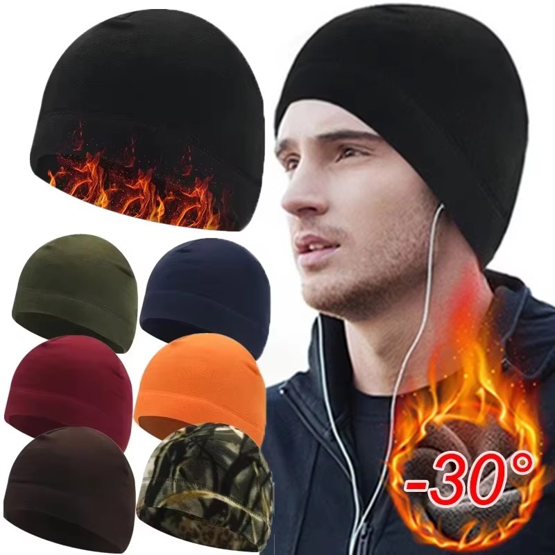 Outdoor Hunting Fleece - 1/3 pièces chapeau polaire tactique coupe-vent