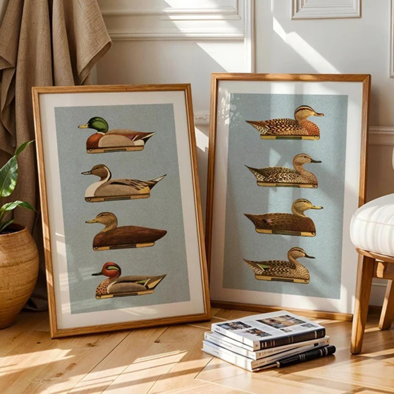 Outdoor Hunting Paintings - Affiches murales rétro avec motifs de