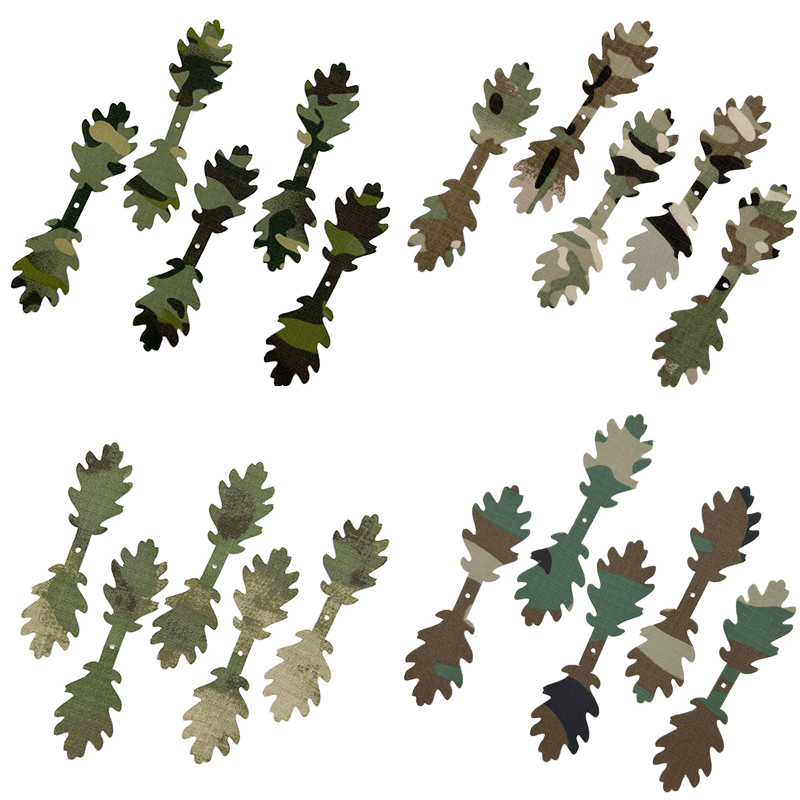Ghillie Suit Woodland - Bandes de Camouflage 3D, 5 pièces/ensemble,