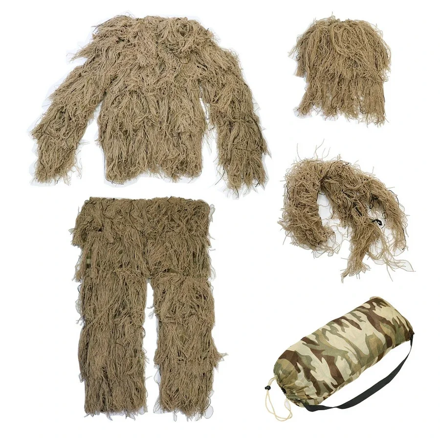 Ghillie Suit Woodland - Chasse Woodland 3D Camo Bionic Sniper