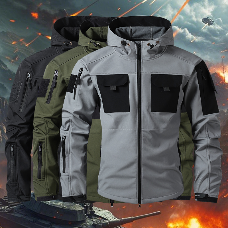 Outdoor Hunting Fleece - Vestes Softshell tactiques pour hommes, imperméables,