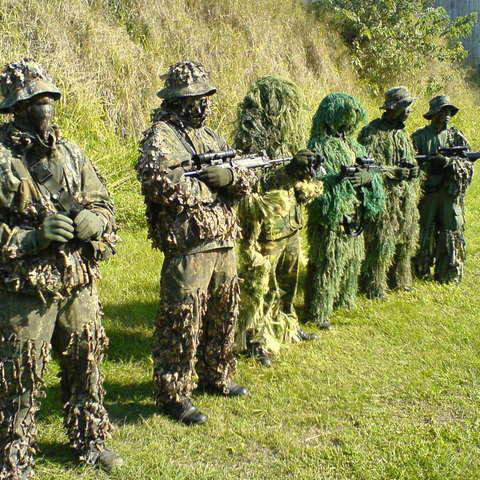 Combinaison mesurillie Sniper  - Ghillie Suit Woodland avis et prix