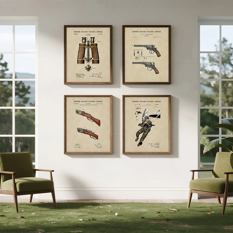 Affiches d'art vintage sur l'é - Outdoor Hunting Paintings avis et prix