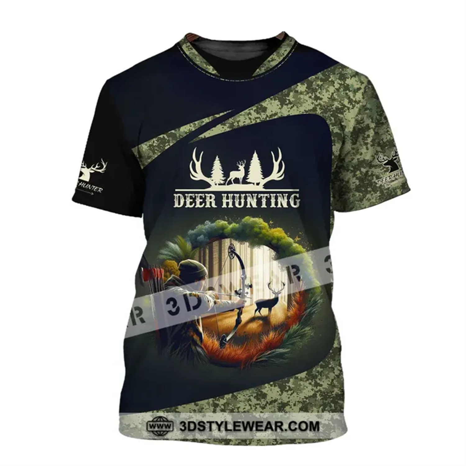 T-shirt à manches courtes avec - Outdoor Hunting Paintings avis et prix