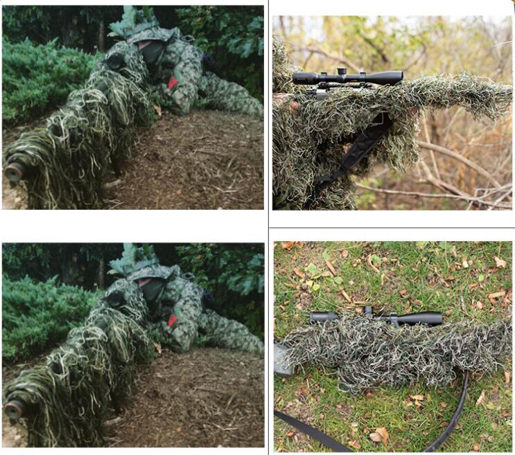 Type d'herbe chasse fusil enve - Ghillie Suit Woodland avis et prix
