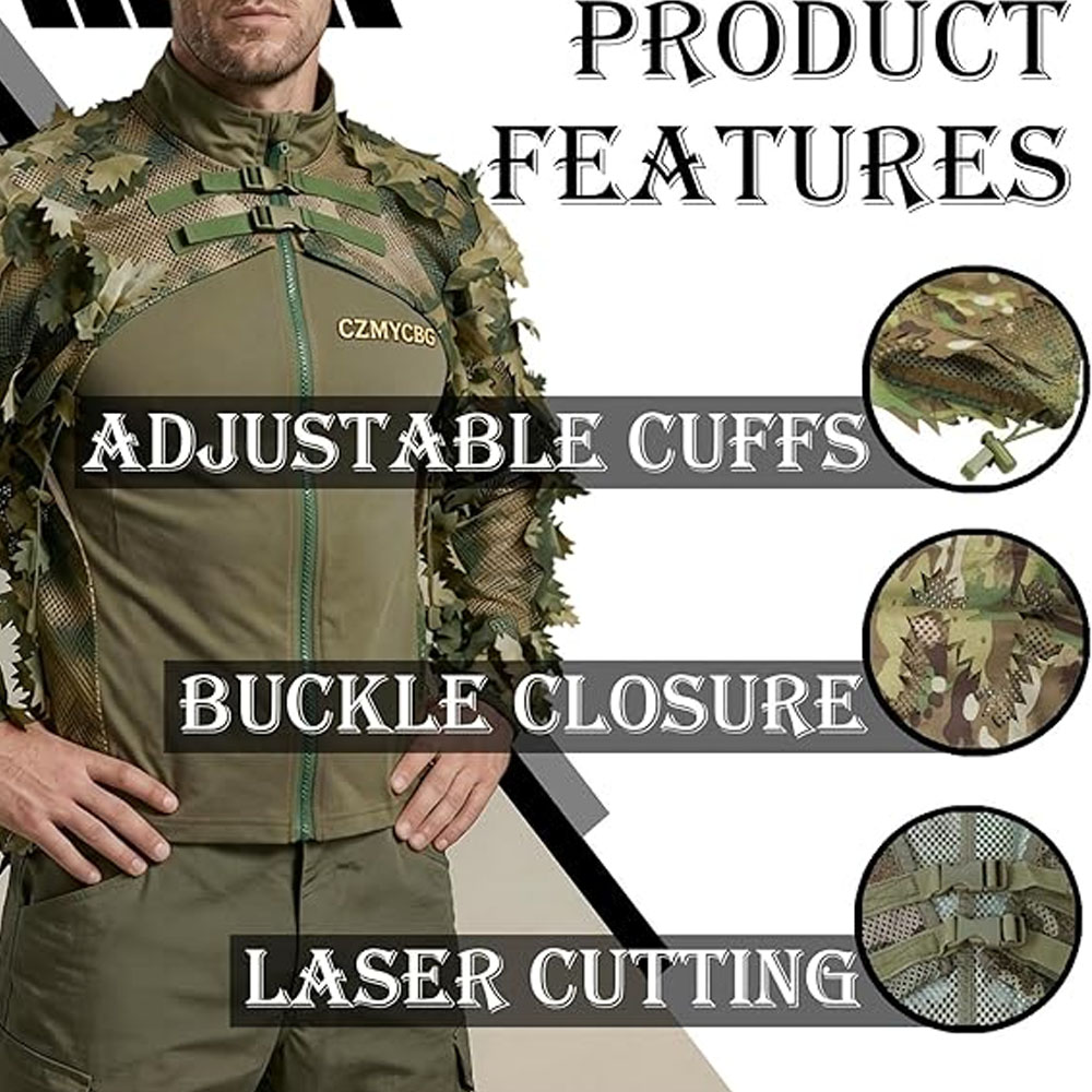 Veste de camouflage style cape - Ghillie Suit Woodland avis et prix