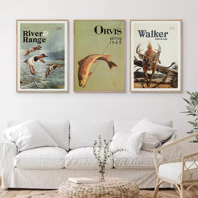 Affiche Vintage rétro de la fa - Outdoor Hunting Paintings avis et prix