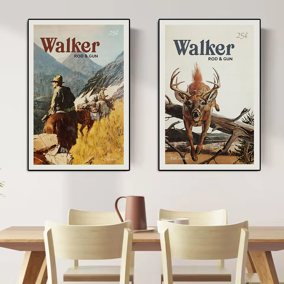 Affiche Vintage rétro de la fa - Outdoor Hunting Paintings avis et prix