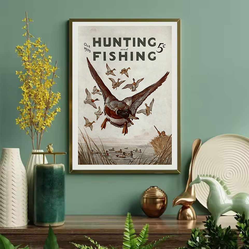 Affiche Vintage rétro de la fa - Outdoor Hunting Paintings avis et prix